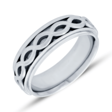 Mens celtic wedding band